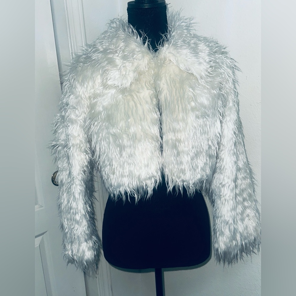 Forever 21 Cream Teddy Jacket